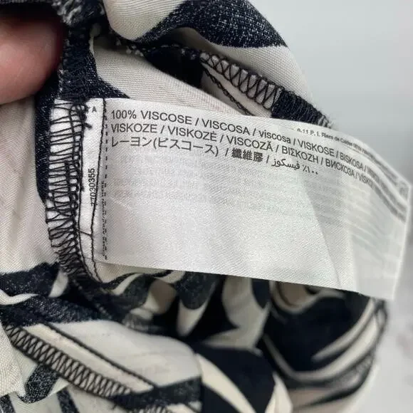 MNG Jumpsuit Woman's XS Palm Leaf Resortwear Vacation Cruise Coastal Waist Tie - Picture 4 of 10